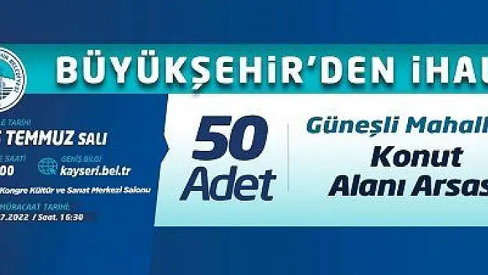 Büyükşehir'den ihale