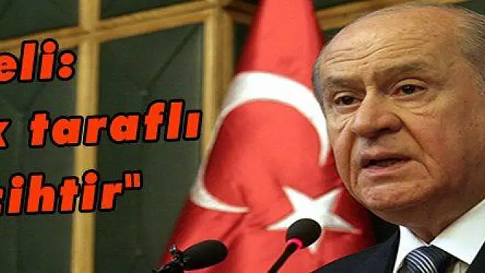 Bahçeli: 'İstifa tek taraflı bir tercihtir' 