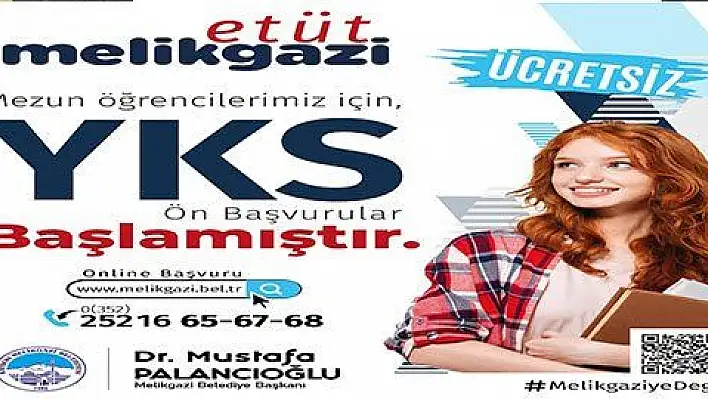 Melikgazi'de YKS hazırlık kursu kayıtları başladı