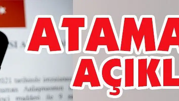 Atama kararları Resmi Gazete'de