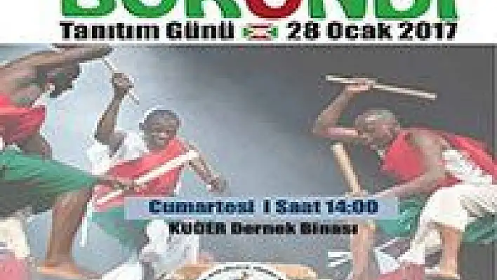 KUDER'de bu hafta Burundi tanıtılacak