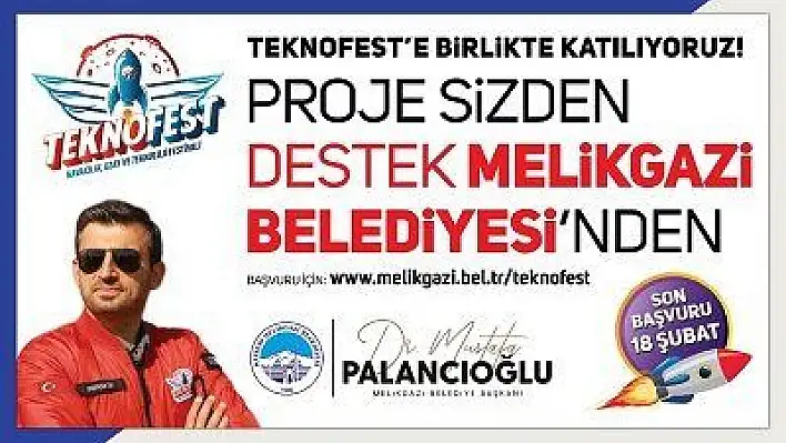 Proje gençlerden destek Melikgazi'den