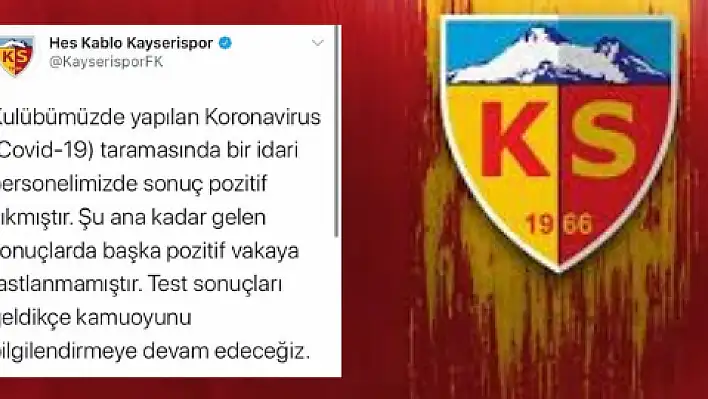 Kayserispor'da koronavirüs alarmı