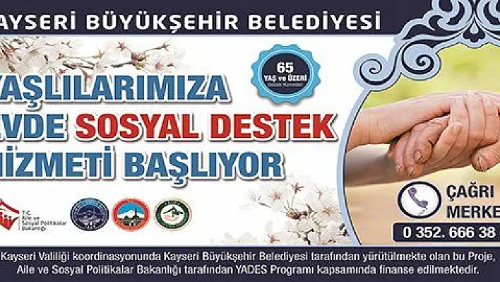 Büyükşehir'den yaşlılara özel hizmet