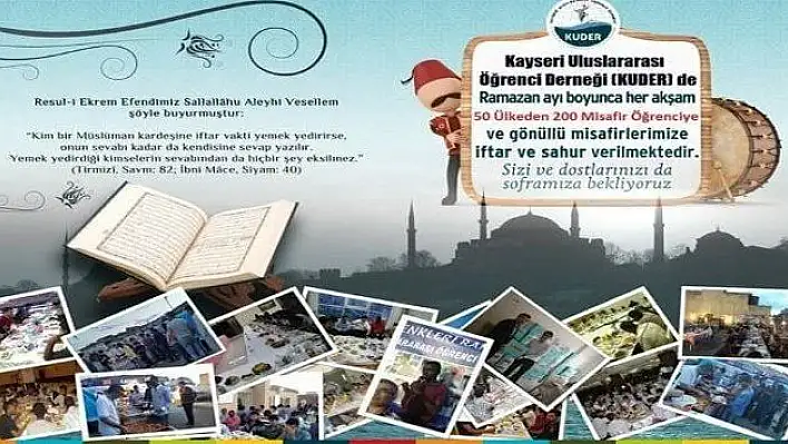 KUDER öğrencileri iftar sofrasında buluşturuyor