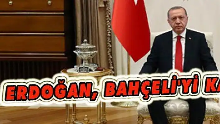 Cumhurbaşkanı Erdoğan, MHP Genel Başkanı Bahçeli'yi kabul etti