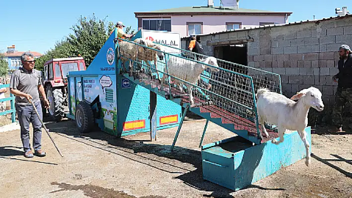 Mobil koyun banyoluğu Talas dışında da hizmet vermeye başladı 