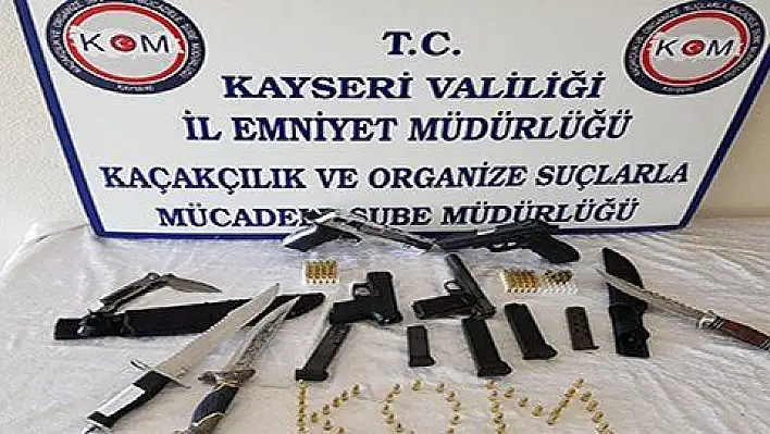 Kayseri'de silah operasyonu: 3 gözaltı