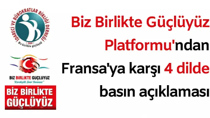 Biz Birlikte Güçlüyüz Platformu boykot çağrısına destek verdi