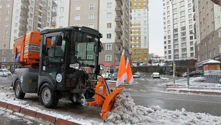 Talas'ta her noktada kış çalışması