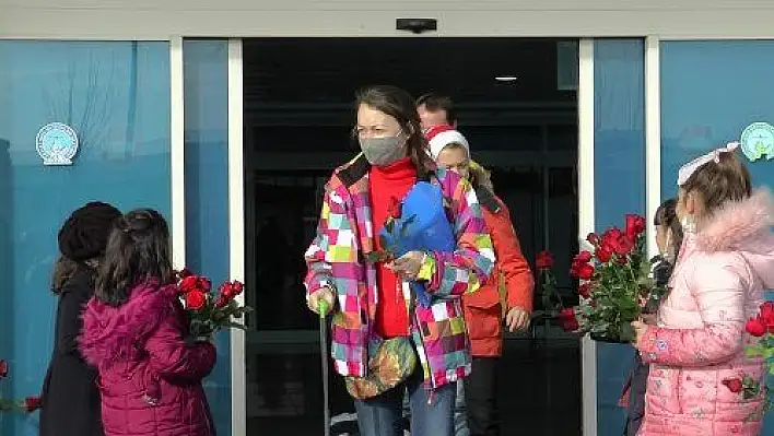  Erciyes'e ilk Ukraynalı turist kafilesi geldi