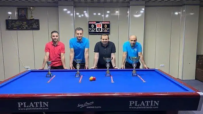 3 Bant Bilardo İl Birinciliği tamamlandı