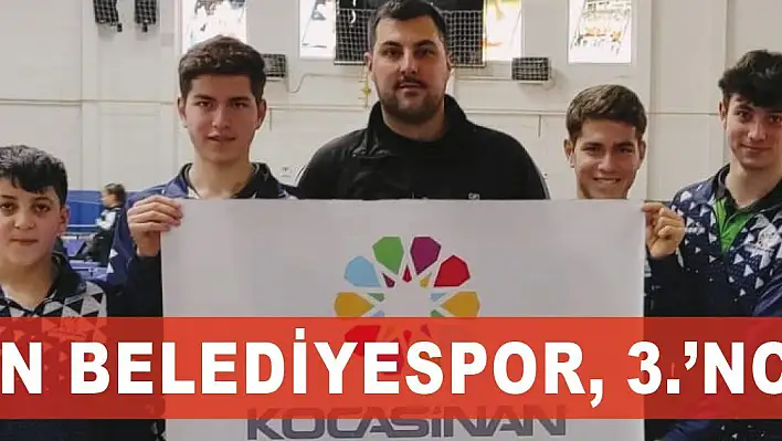 Kocasinan Belediyespor, 3.'ncü oldu