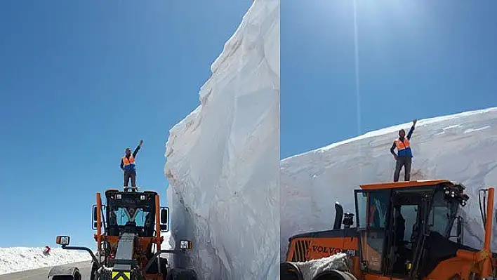 Bu görüntü Türkiye'den... Kar kalınlığı 5 metre !