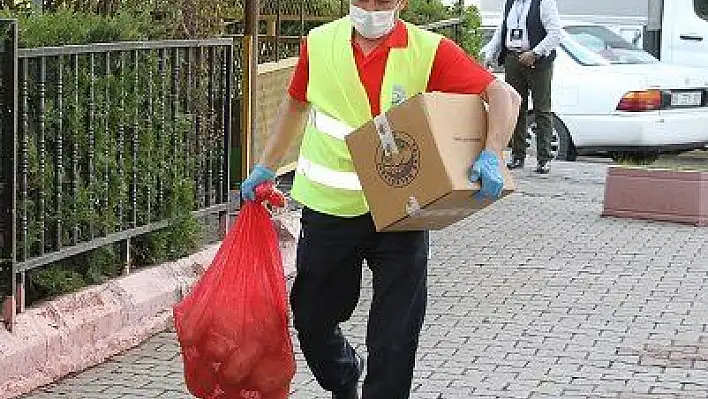 Talas'ta kapanan iş yeri mağdurlarına destek 