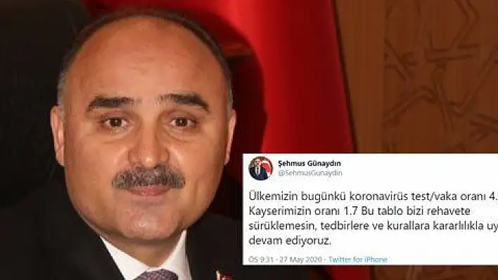 Vali Günaydın'dan Koronavirüs hakkında açıklama