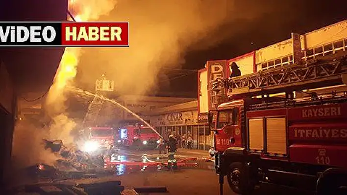 Kayseri'de korkutan yangın 