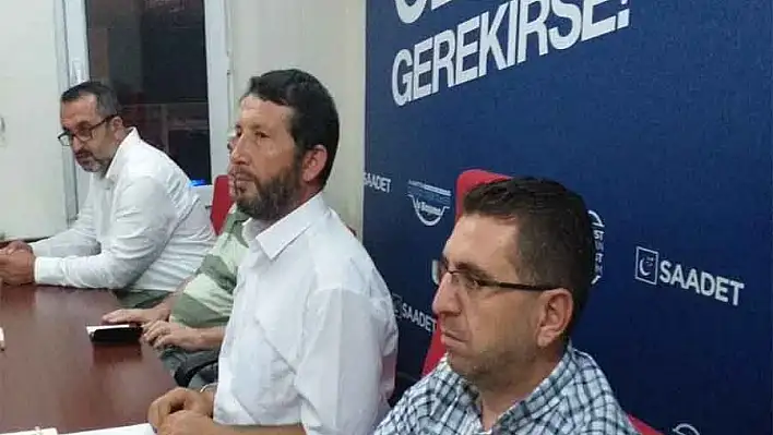 Saadet Partisi Ağustos ayı il divan toplantısı yapıldı