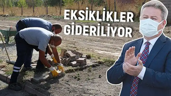 Sahada tespit edilen eksiklikler gideriliyor