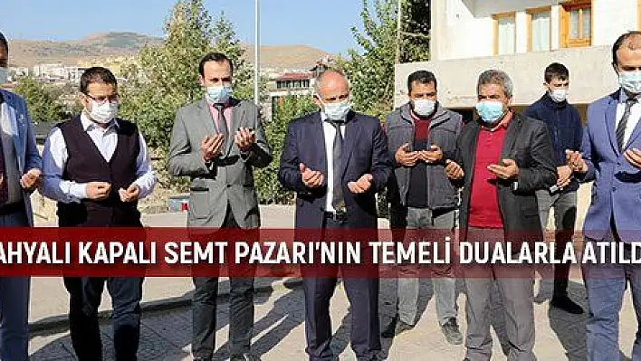 Yahyalı Kapalı Semt Pazarının temeline ilk harç konuldu