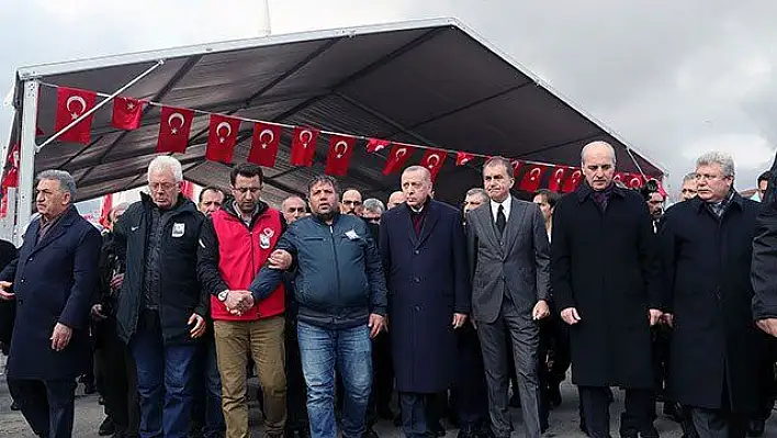 Cumhurbaşkanı Erdoğan Şehit Baysal'ın cenaze törenine katıldı