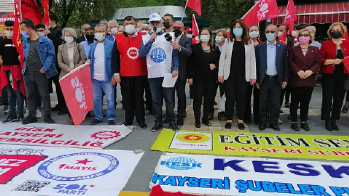 Kayseri'de 1 Mayıs coşkusu