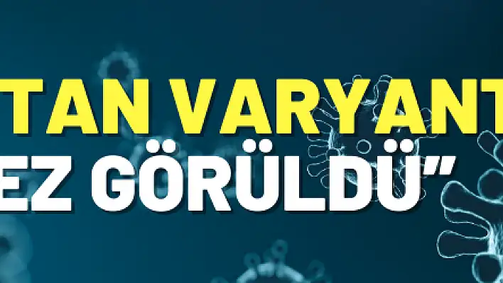  'Hindistan varyantı ilk kez görüldü'