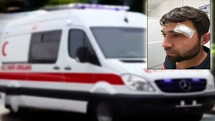 Ambulans sürücüsü darp edildi 