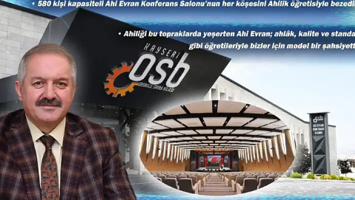 Ahi Evran Yılı'na OSB'den anlamlı hediye