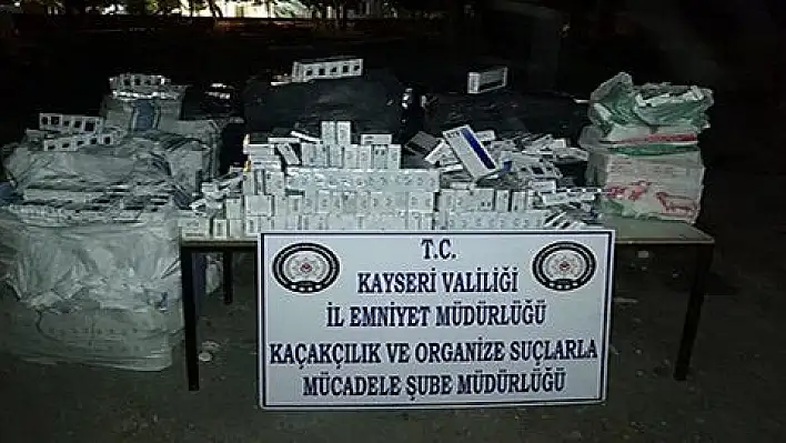 18 bin 100 paket kaçak sigara ele geçirildi 