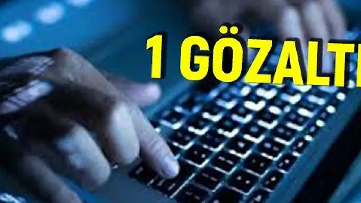 Sosyal medyadan terör propagandasına 1 gözaltı