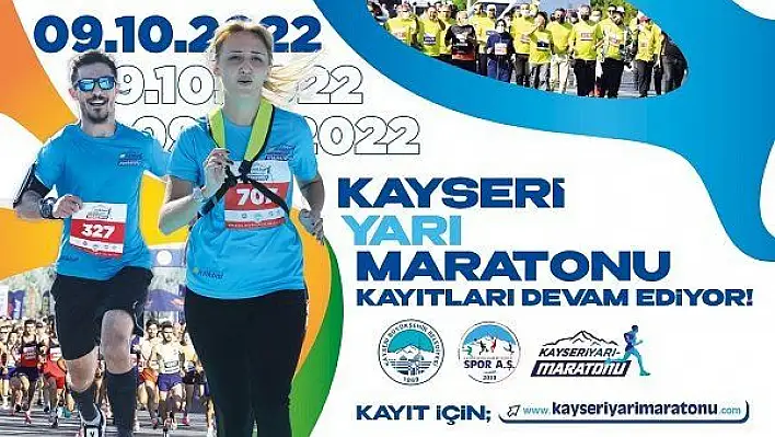 Büyükşehir'in Uluslararası Kayseri Yarı Maratonu'nda heyecan artıyor