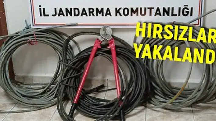 48 bin liralık kablo çalan hırsızlar yakalandı