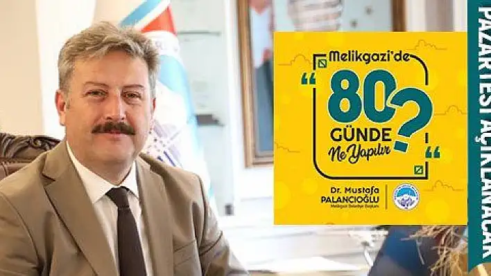 Melikgazi'de panolardaki 80 rakamının gizemi