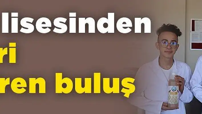 Meslek lisesi öğrencileri bitkisel solüsyon geliştirdi