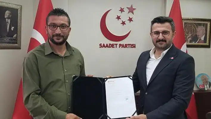 Saadet Partisi Hacılar İlçe Başkanlığında görev değişimi