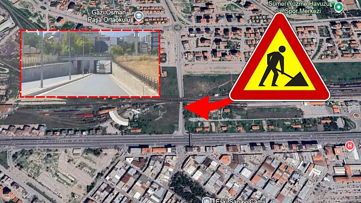 Kayseri'nin en yoğun güzergahı: Gazi Osman Paşa Altgeçidi trafiğe kapatılıyor!