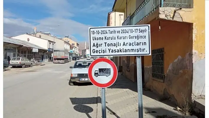 Kayseri'nin o caddesinde ağır tonajlı araç geçişi yasaklandı! Kurala uymayanlar tespit edilecek