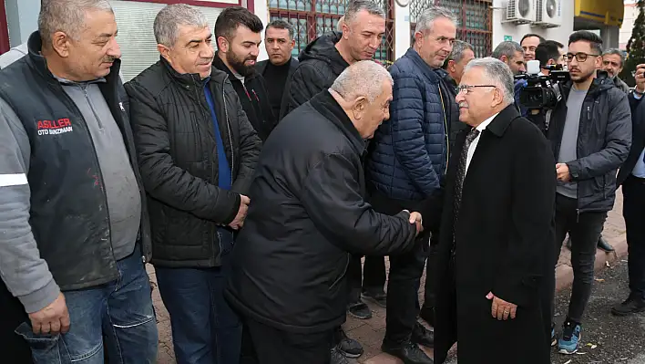 Kayseri'nin önemli isimleri esnafla bir araya geldi