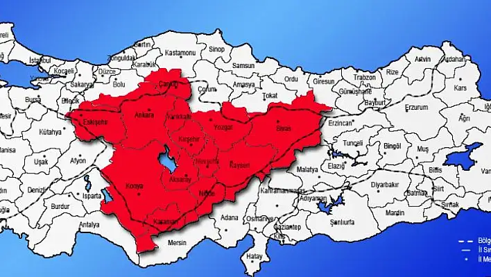 Kayseri, Sivas, Yozgat, Aksaray, Karaman, Nevşehir, Niğde - Bu iller için kar tarihi verildi!