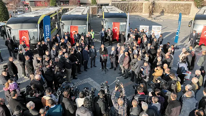 Kayseri Ulaşımına 15 Yeni Elektirikli Otobüs