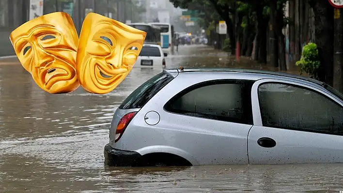 Kayseri'ye 5 dakika yetti: Mizahla da harmanlanan o görüntüler!