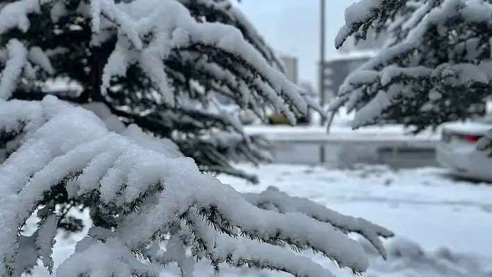 Kayseri'ye lapa lapa kar: Kartpostallık görüntüler!