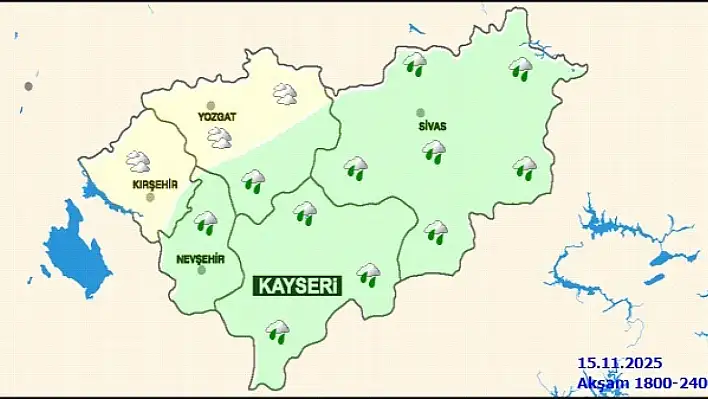 Kayseri'ye Meteoroloji'den uyarı!