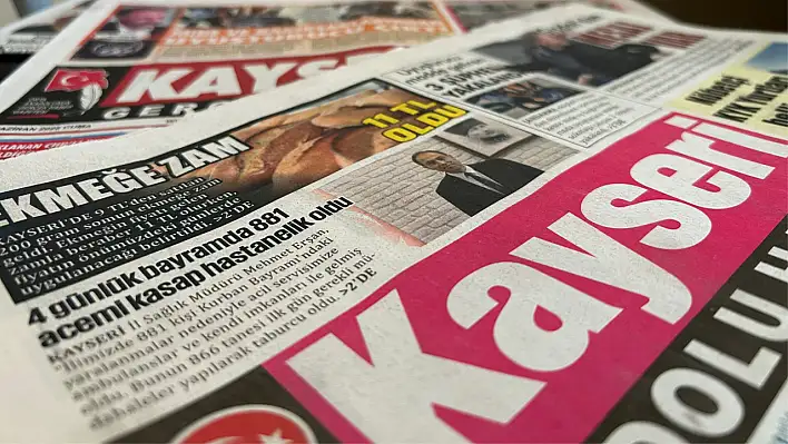 Kayseri yerel basını 13 Haziran'a hangi manşetlerle çıktı? İşte öne çıkanlar...