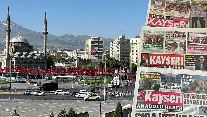 Kayseri yerel gazeteleri 25 Eylül sabahına hangi manşetlerle çıktı?