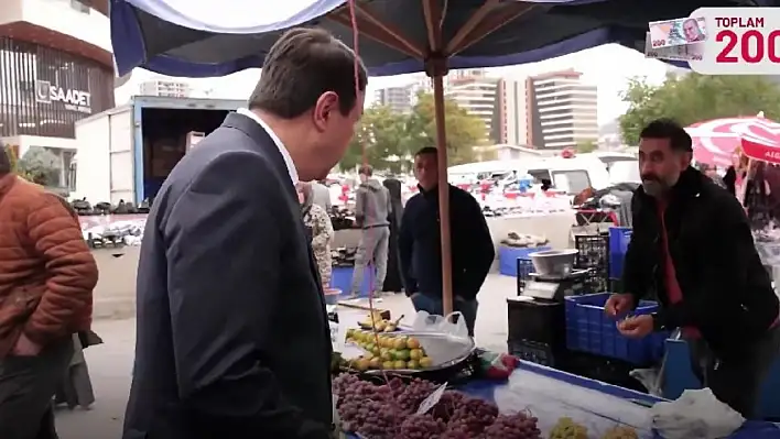 Kayserili genel başkan 200 TL ile pazara çıktı: Neler aldı?