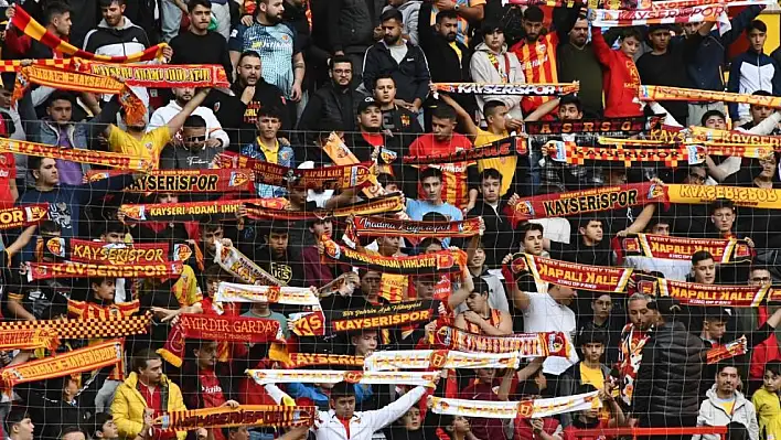 Kayserispor'u tribünlerden kaç taraftarın izlediği belli oldu!