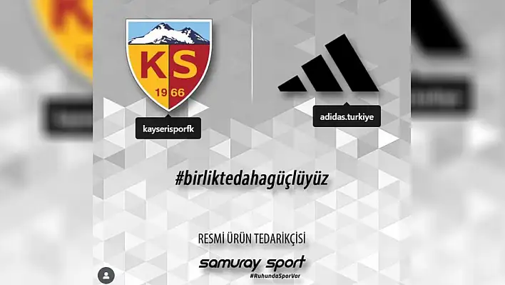 Kayserispor'da 7 Yıl sonra Adidas dönemi başladı