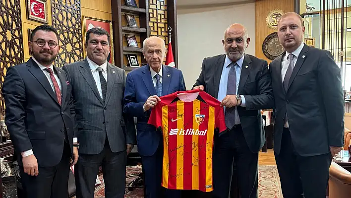 Kayserispor'dan Devlet Bahçeli'ye dikkat çeken ziyaret!